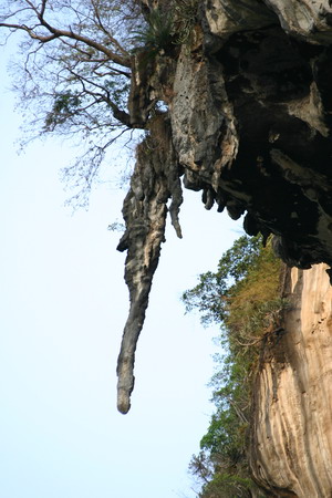 stalagtite on Ton Sai - Thailand